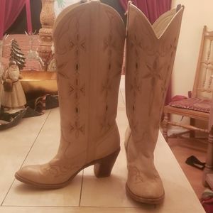 Vintage Inlay Dingo Cowboy Boots